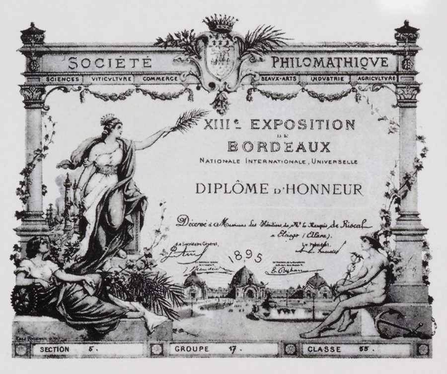 Diploma Historia Marqués de Riscal 